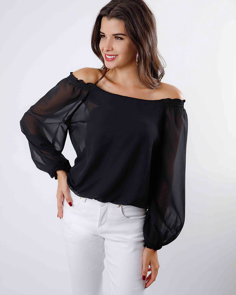 camisa transparente tecido