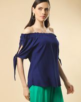 Blusa-Tecido-Mangas-com-Lacos-Azul