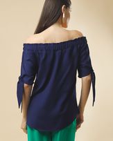 Blusa-Tecido-Mangas-com-Lacos-Azul