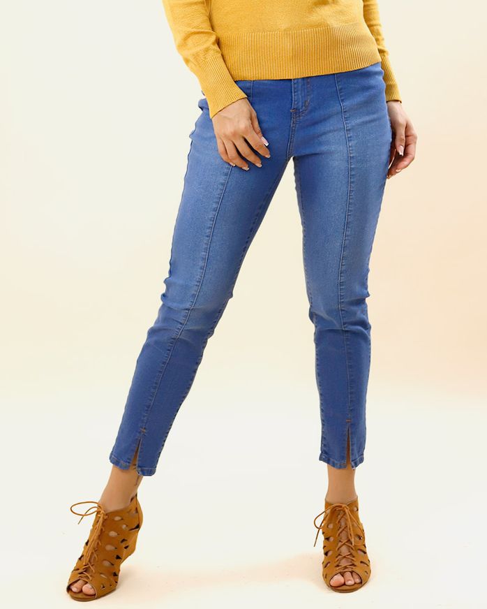 Calca-Jeans-Skinny-Abertura-Bainha-Frente-Azul-
