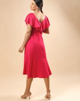 Vestido-Visco-Linho-Decote-com-Babados-Hot-Pink