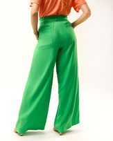 Calca-Pantalona-Comfy-Tecido-Cos-Elastico-Verde