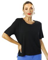 Blusa-Tricot-Manga-Curta-Preto