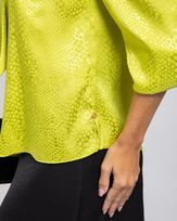 Camisa-Cetim-Jacquard-Gola-Gravata-Verde-Lima