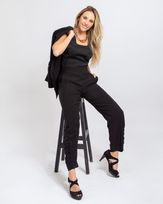 Calca-Reta-Alfaiataria-Twill-Lateral-com-Pregas-Preto