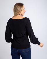 Blusa-Tricot-Relevo-Decote-V-Manga-Longa-Preto-