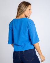 Blusa-Cropped-Tecido-Textura-Mangas-Vazadas-Azul-