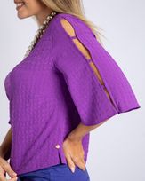 Blusa-Cropped-Tecido-Textura-Mangas-Vazadas-Roxo