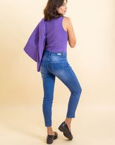 Calca-Skinny-Jeans-Estonada-Recorte-Lateral-Azul-