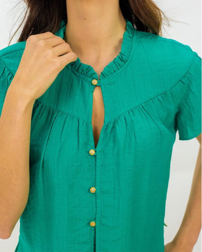 Blusa-Viscose-Acetinada-Frente-Botoes-Bijoux-Verde