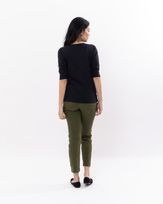 Blusa-Malha-Flame-Manga-Deslocada-Preto