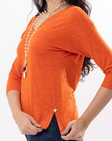 Blusa-Malha-Flame-Manga-Deslocada-Laranja-