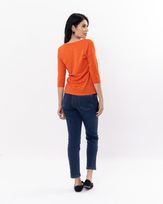 Blusa-Malha-Flame-Manga-Deslocada-Laranja-