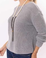 Blusa-Tricot-Fang-Lurex-Cinza