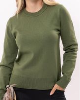 Blusa-Tricot-Gola-Careca-Verde-Folha