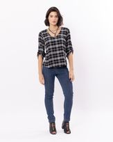 Blusa-Viscose-Xadrez-Mangas-Martingale-Preto