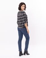 Blusa-Viscose-Xadrez-Mangas-Martingale-Preto