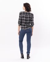 Blusa-Viscose-Xadrez-Mangas-Martingale-Preto