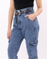 Calca-Clochard-Jeans-Marmorizada-Cargo-Azul