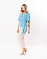 Blusa-Viscose-Gloss-Amarracao-Lateral-Azul-CeuBlusa-Viscose-Gloss-Amarracao-Lateral-Azul-Ceu