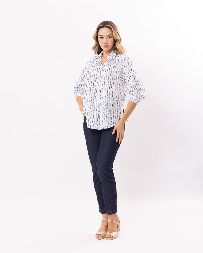 Camisa-Tecido-Algodao-Estampado-com-Pregas-Azul