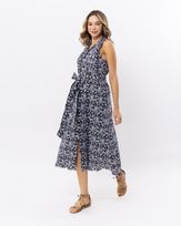 Chemise-Midi-Laise-Bordado-Floral-P-b-com-Faixa-Preto