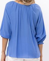 Blusa-Viscose-Ombro-a-Ombro-Decote-Trancado-Azul