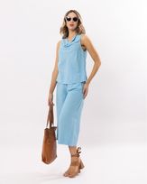 Blusa-Viscose-de-Linho-Decote-Drapeado-Azul-Ceu