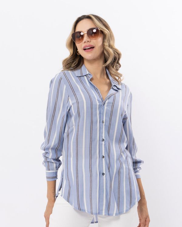 Camisa-Viscose-Listras-com-Botoes-Personalizados-Azul
