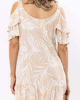 Vestido-Viscose-Estampada-Mangas-Babados-Duplo-Caqui-