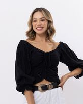 Blusa-Cropped-Laise-Bordado-Frente-com-Regulagem-Preto-