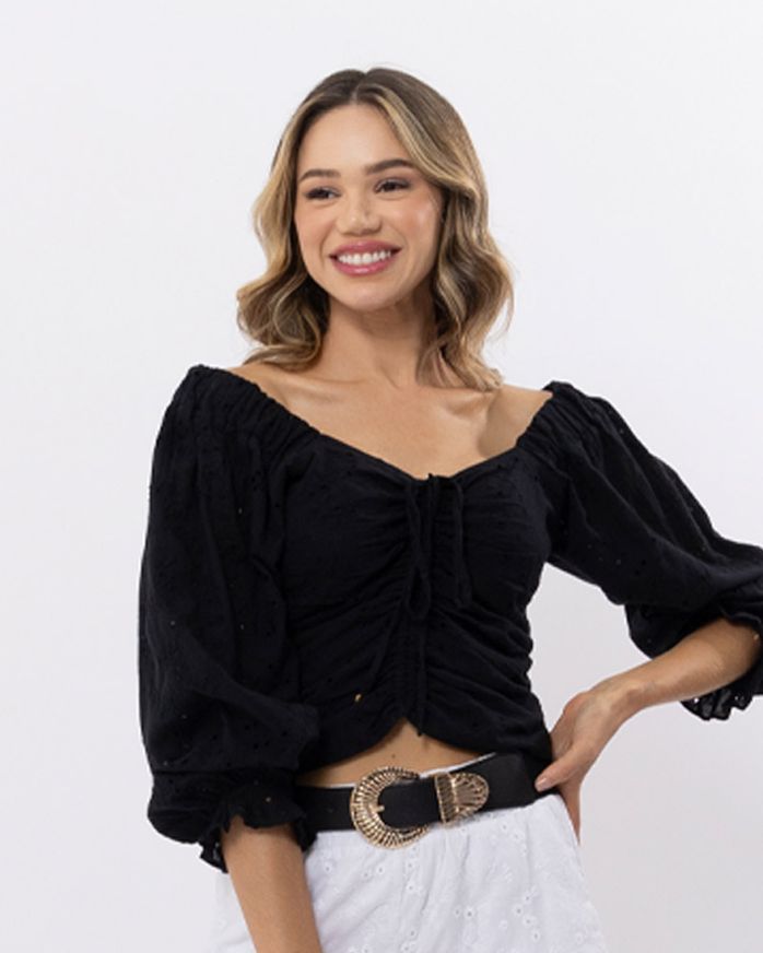 Blusa-Cropped-Laise-Bordado-Frente-com-Regulagem-Preto-