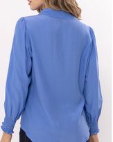 Camisa-Viscose-Frente-e-Mangas-com-Franzidos-Azul