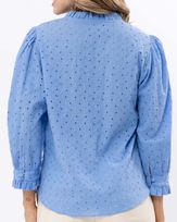 Blusa-Laise-Bordada-Babado-Gola-e-Punho-Azul-Ceu