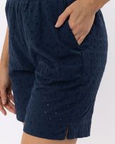 Bermuda-Comfy-Laise-Bordada-Floral-Marinho