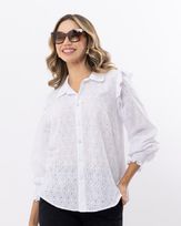 Camisa-Laise-Bordado-Floral-Botoes-Madreperolas-Branco