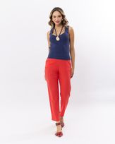 Calca-Reta-Viscose-de-Linho-Vermelho