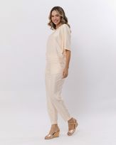 Blusa-Bolha-Malha-Gloss-Decote-Macrame-Dourado