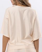 Blusa-Bolha-Malha-Gloss-Decote-Macrame-Dourado