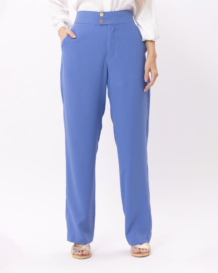 Calca-Reta-Tecido-Botoes-Personalizados-Azul