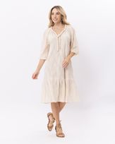 Vestido-Malha-Textura-Organica-Decote-Torcal-Off-White