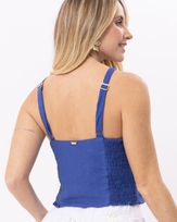 Blusa-Cropped-Crepe-Decote-Quadrado-Azul-