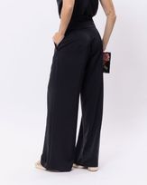 Calca-Pantalona-Alfaiataria-Acetinada-Botoes-Cobertos-Preto