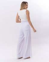 Calca-Pantalona-Tecido-Textura-Linho-Branco