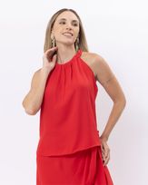 Blusa-Cavada-Chiffon-com-Franzido-e-Amarracao-Vermelho