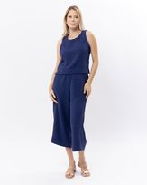Blusa-Cavada-Cropped-Crepe-Textura-Quadrados-Azul-