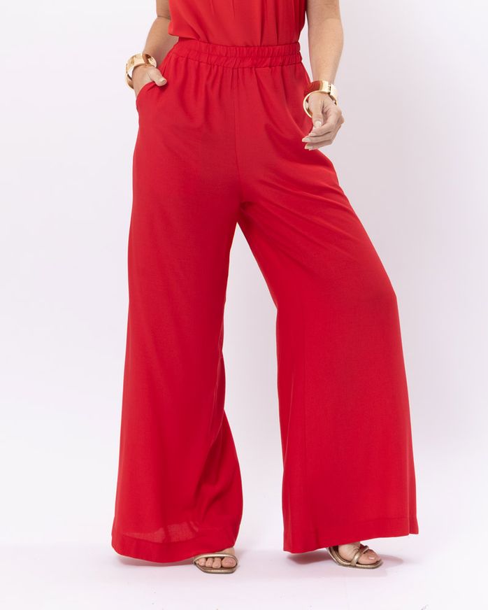 Calca-Pantalona-Comfy-Viscose-Vermelho
