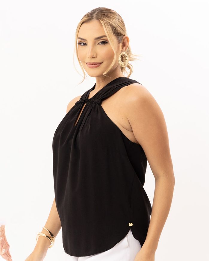 Blusa-Cavada-Viscose-Decote-Franzido-Preto