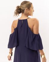 Vestido-Longo-Viscose-Decote-Colar-Pedrarias-Marinho-