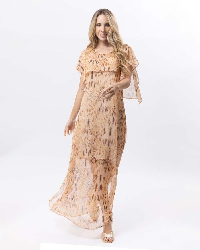 Vestido-Longo-Tule-Estampa-Boho-Chic-Pala-e-Mangas-Transparencia-Estampado